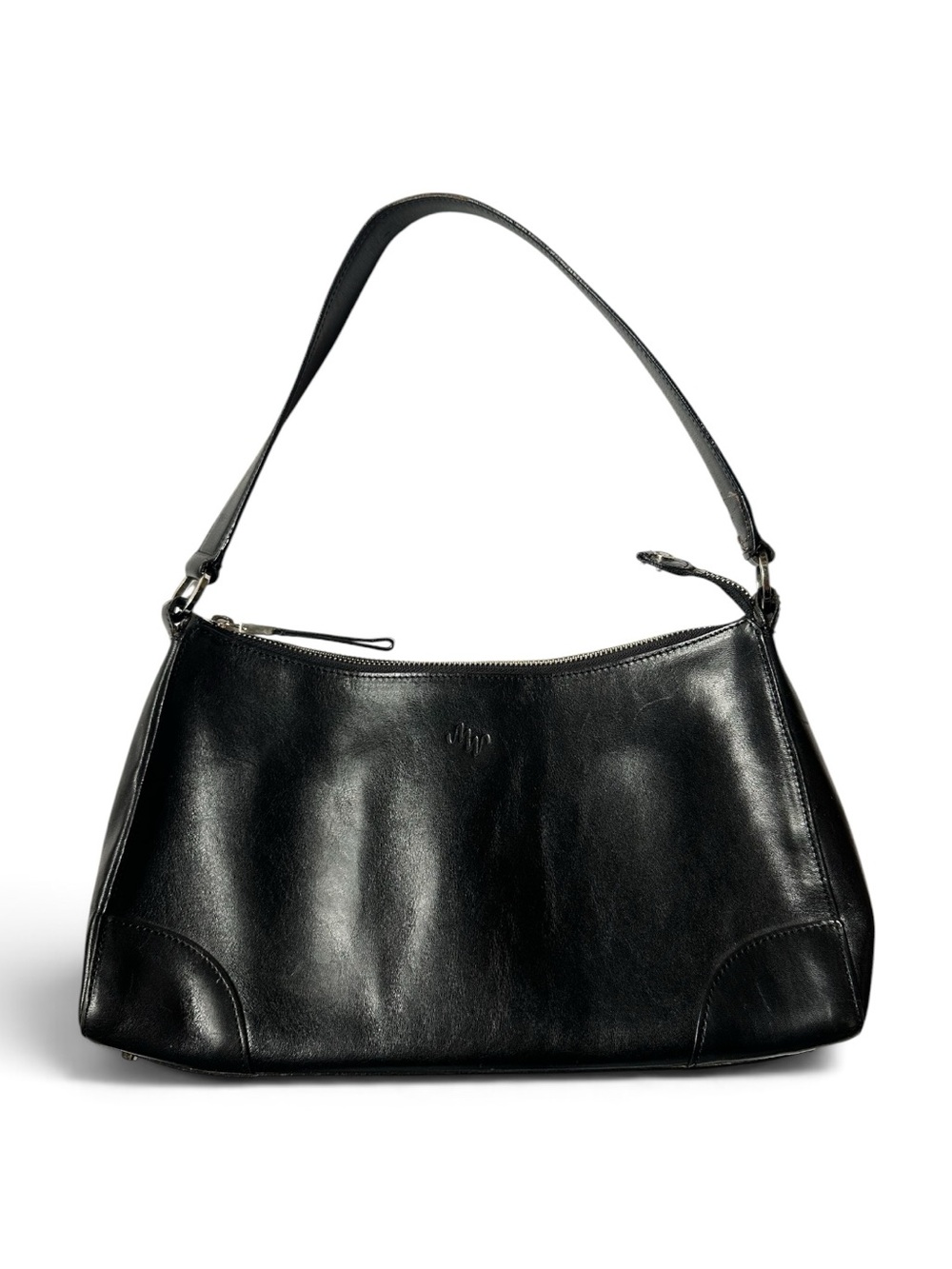 Monsac Originals Y2K Classic Black Leather Shoulder Bag
